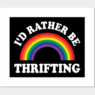 I'd Rather Be Thrifting Thrift Store Posters and Art